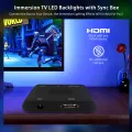 Ambient TV PC Backlight Led Strip Lights For HDMI Devices USB RGB Tape Screen Color Sync Led Light Kit For Alexa/Google /TV Box. 