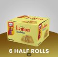 Lemon Sandwich Biscuits Pack of 8 Half Rolls. 