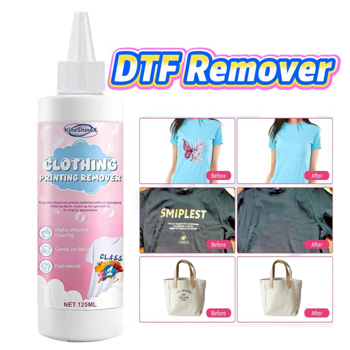 DTF Print Remover Sticker Liquid Print Remover Clothes Adhesive Letter ...