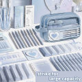 5-Layer Large Capacity Pencil Case, Stationery Bag, Makeup Bag, Suitable for Students, Offices, Schools, and Teenagers.