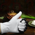 Disposable White Cotton Gloves Lightweight Breathable Etiquette Gloves for Waiter Driver Jewelry Work. 