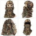 1pc Suit Camouflage Leafy Hat 3D Full Face Mask Headwear Turkey Camo Hunter Hunting Accessories. 