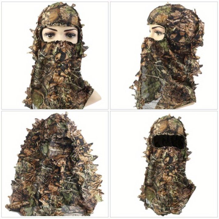 1pc%20Suit%20Camouflage%20Leafy%20Hat%203D%20Full%20Face%20Mask%20Headwear%20Turkey%20Camo%20Hunter%20Hunting%20Accessories%20-%20Image%204