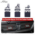 AC Vent Clips for Porsche Macan Car Front Rear Air Conditioner Outlet Grille Tab Paddles Repair Kit 95B.2 2018-2023 Accessories.