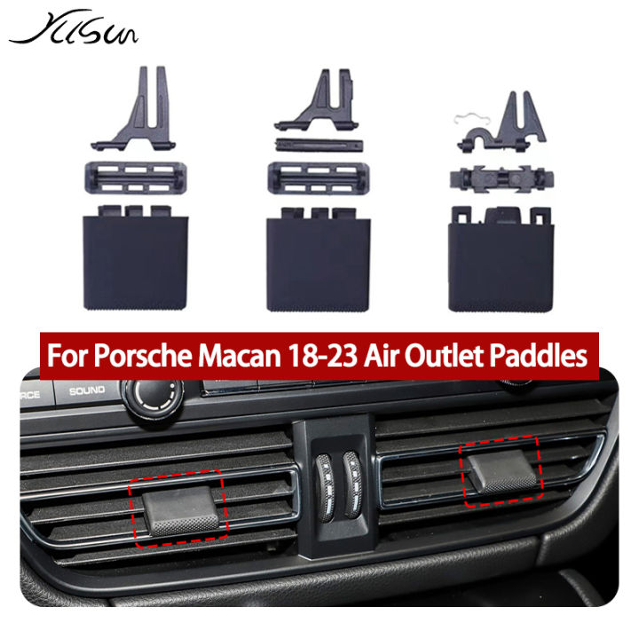AC Vent Clips for Porsche Macan Car Front Rear Air Conditioner Outlet Grille Tab Paddles Repair Kit 95B.2 2018-2023 Accessories