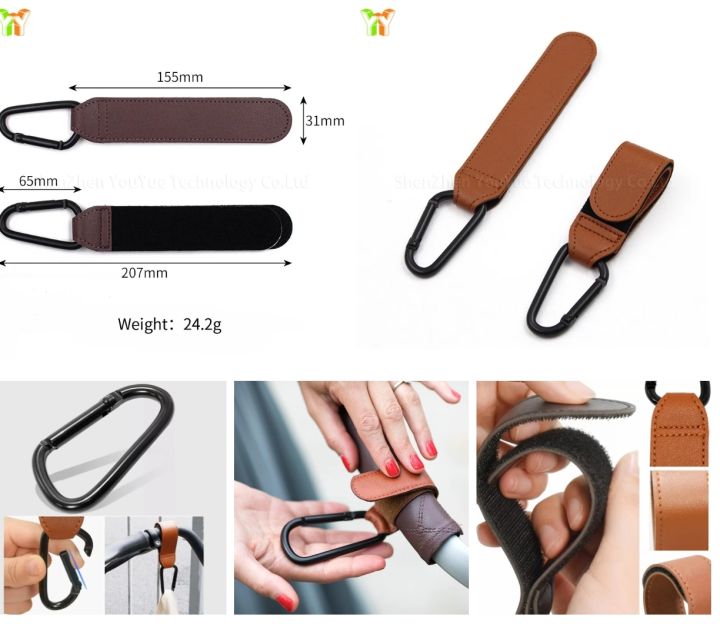 PU%20Leather%20Baby%20Bag%20Stroller%20Hook%20Pram%20Rotate%20360%20Degree%20Rotatable%20Cart%20Organizer%20Pram%20Hook%20Stroller%20-%20Image%208