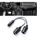 Universal Dual Port Car Cigarette Lighter Splitter Female Socket Plug Power Adapter for Electronics Automobiles Accessories. 