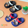 Cute Ninja Pattern Children's Slippers Summer Boys' Garden Shoes Soft Bottom Indoor Baby Outdoor Beach Sandals.