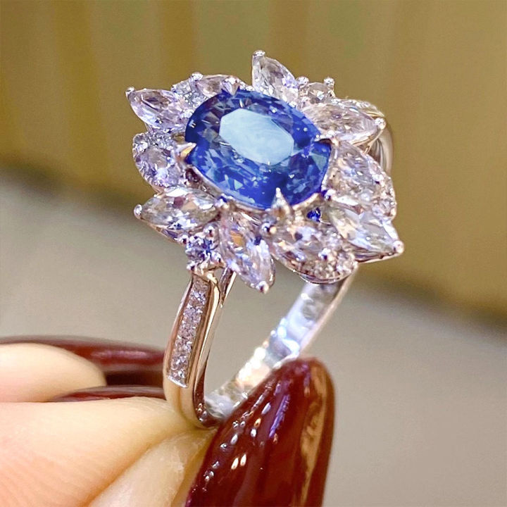Huitan%20Luxury%20Oval%20Blue%20Cubic%20Zirconia%20Female%20Ring%20for%20Wedding%20Engagement%20Ceremony%20Party%20New%20Fashion%20Design%20Women's%20Ring%20Jewelry%20-%20Image%202