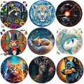 sharks Animal Wooden Jigsaw Puzzle cat Animals Shape  Kids Puzzle Educational Toys Wood DIY Crafts  Puzzle Games. 