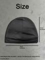 Letter printed knitted hat, single-layer autumn and winter warm cover, sports hat, fashionable and casual toe cap, outdoor stree.