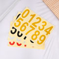 0-9 Car License Plate Reflective Number Label Stickers Waterproof Invisible Number Stickers Highly Reflective Vinyl Sticker. 