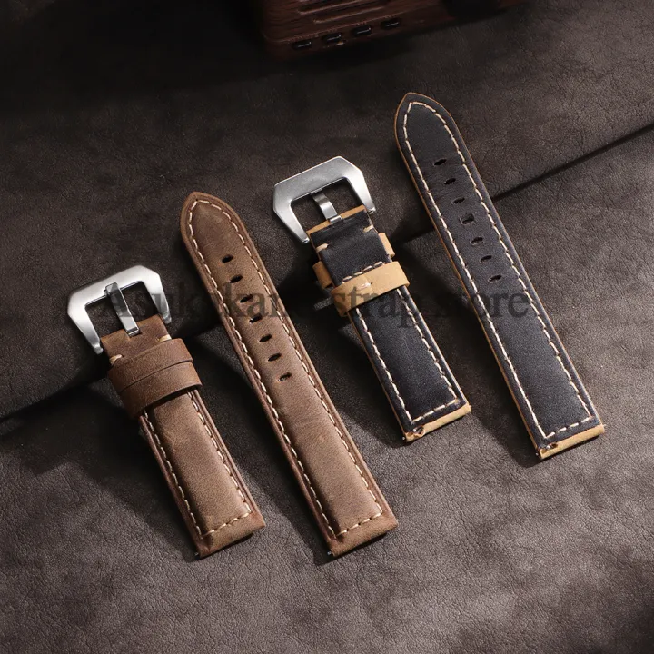 20m%2022mm%2024mm%20Genuine%20Leather%20Watch%20Strap%20For%20Panerai%20PAM111%20441%20312%20For%20Breitling%20Watch%20Band%20Men%20band%20Quick%20Release%20Watch%20Chain%20-%20Image%204