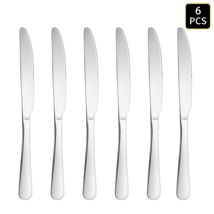 4/6/16/24pcs%20Silver%20stainless%20steel%20cutlery%201010%20round%20handle%20knife,%20fork%20and%20spoon%20cutlery%20set%20suitable%20for%20family%20dinner%20hotel%20-%20Image%203