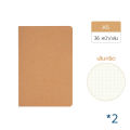 Brown notebook sugar notebook grid Sewing Book sugar notebook B5 A5 student easy writing checkered student stationery. 