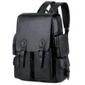 Large Capacity Casual PU Leather Backpack for Men | Student Backpack | Travel Bags for Men |. 