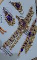Afghani Jewellery Set Blue Golden Turkish Jewllery. 