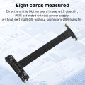 PCIE X1 Riser Cable 90 Degree Right Angle 8Gbps PCIe 3.0 X1 to X1 Extension Cable PCI Express 1x Riser Card Ribbon Extender. 