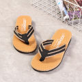 Men Slippers Outside Beach Flat Flip-flop 2023 Summer Casual Slippers Indoor Home Male Anti-slip Shoes Thong Sandals Black. 