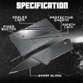 Credit card style folding pocket knife available now. 