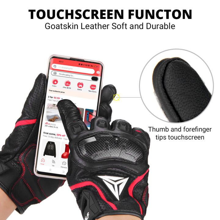 Motorcycle%20Leather%20Gloves%20Carbon%20Fibre%20Four%20Seasons%20Waterproof%20Touch%20Screen%20Non-slip%20Motorbike%20Gloves%20Perforated%20Ventilate%20-%20Image%204