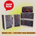 BRODU BTS 1709 DYNAMIC PARTY SPEAKERS. 