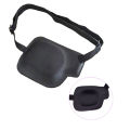 1/2/3/4/5PCS Black Single Eye Patch Adjustable 3D Foam Groove Eyeshades For Lazy Eyes Medical Use Concave Eye Patch. 