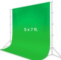 Green Screen 5x7 feet Backdrop Background For Photography without stand 5x7 ft Background, perfect for television, video production. 