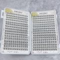 384 Pcs Soft Lightweight Fish Tail Single Cluster Eyelashes, 10-12mm Perfect for Daily Makeup & Eyelash Extension. 