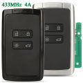 jingyuqin 4 Buttons 4A Chip for Renault Megane IV Espace 5 Scenic IV DUSTER CUPTUR KOLEOS KOLEOS Talisman 433Mhz Car Remote Key. 