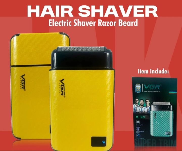 V Color Razor VGR V-369 Original Professional Rechargeable Waterproof Smooth Shaver ...