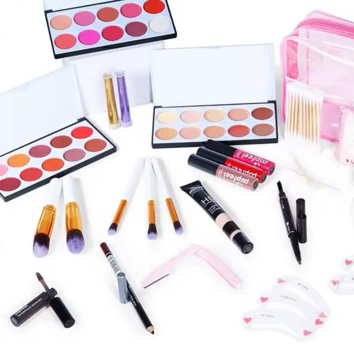 Popfeel%20Makeup%20Set%20for%20Women%20Full%20Kit%20All%20in%20One%20Makeup%20Gift%20set%20Box%20Eyeshadow%20Palette%20Blushes%20Powder%20Lipstick%20Lip%20Gloss%20Pro%20Hot%20-%20Image%203