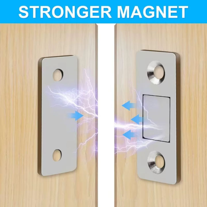 Ultra-Slim Magnetic Latches: Adhesive Door & Cabinet Catches for Closets, Drawers & Windows - Wholesale Bulk Pack