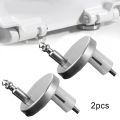 2Pc Toilet Lid Hinges Top Fix Hinge Mountings Replacement Release Quick Screws Fixing Bolts For Toilet Bathroom Acces 45/55/60mm.