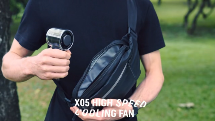 Mini Fan 100 Wind Speeds Adjustable Portable Ice Hand Fan 3000mAh Battery Type-C Charging 10m/s Wind Electric Air Duster