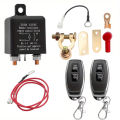 Automotive Relay Remote Car Control Battery Disconnect Anti-Theft with Dual Remote Control Switch Battery Switch Relay 12V. 
