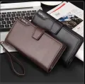 Men Wallet Cardholder Slim Coin Purse PU Lether Pocket Vintage Business Clutch Male Small Money Clip with Zipper Card Organizer. 