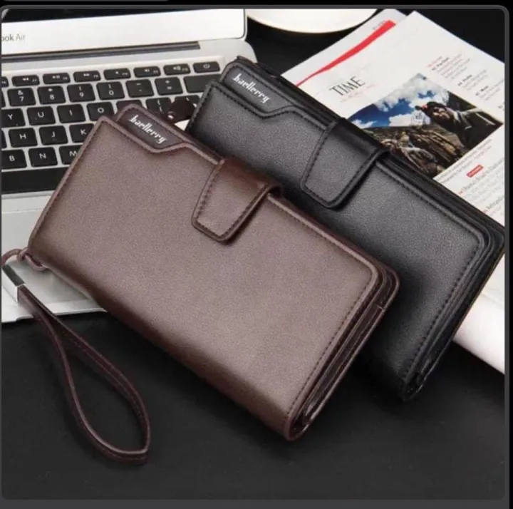 Men Wallet Cardholder Slim Coin Purse PU Lether Pocket Vintage Business Clutch Male Small Money Clip with Zipper Card Organizer