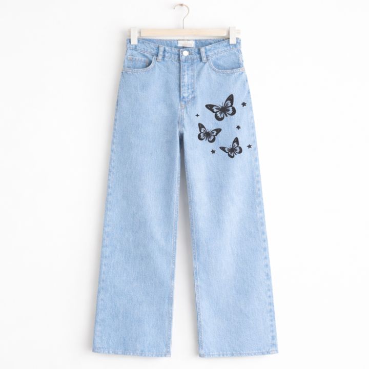 Light%20Blue%20High%20Waist%20Wide%20Leg%20Printed%20Jeans%20for%20Women%20&%20Girls%20%7C%20Comfortable%20Baggy%20Denim%20Trousers%20-%20Image%202
