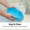 2pc/1pc Air Fryer Silicone Tray Rectangle Oven Baking Basket Reusable Liner Insert Dish Fried Chicken for Airfryers Accessories.