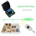 433MHz DIY Wireless Switch DC 12V 1CH Mini Relay Module and RF Transmitter Remote Control for Garage Curtain Home Appliance. 