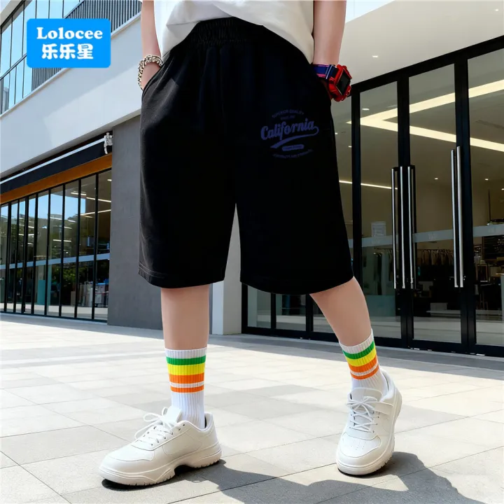 Boys'%20Shorts%20Summer%20Clothes%20Fashion%20Letter%20California%20Printed%20Sweatpants%20Loose%20Cotton%20Short%20Pants%20Kids%20Straight%20Shorts%20ZMJZ1%20-%20Image%202