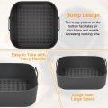 Air Fryer Silicone Pot Thick Reusable Silicone Square Air Fryer Liners Replacement of Parchment Liner Paper Air Fryer Basket. 