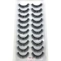 HBZGTLAD New 10 Pairs 3D Faux Mink Lashes Natural False Eyelashes Dramatic Fluffy Fake Lashes Makeup Eyelash Extension Eyelashes. 