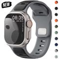 For Iwatch Series 11 10 9 8 7 6 5 4 SE3 Ultra 1 2 Silicone Strap Sports Band for Watch 49mm 46mm 45mm 44mm 42mm 41mm 40mm.
