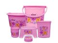 Lavenna Bath Set Mug,Tub,Bath Stool,Dustbin,Soap Case,Bucket 6pcs Set. 