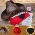 Renaissance Pirate Hat for Adult Brown Faux Leather Tricorn Hat for Men Women Halloween Cosplay Pirate Costume Accessories. 