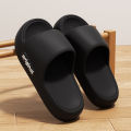 Thick Bottom Cloud Slippers Women Fashion Letter Print Platform Sandals Woman 2025 Comfortable Soft Sole Beach Pillow Slides. 