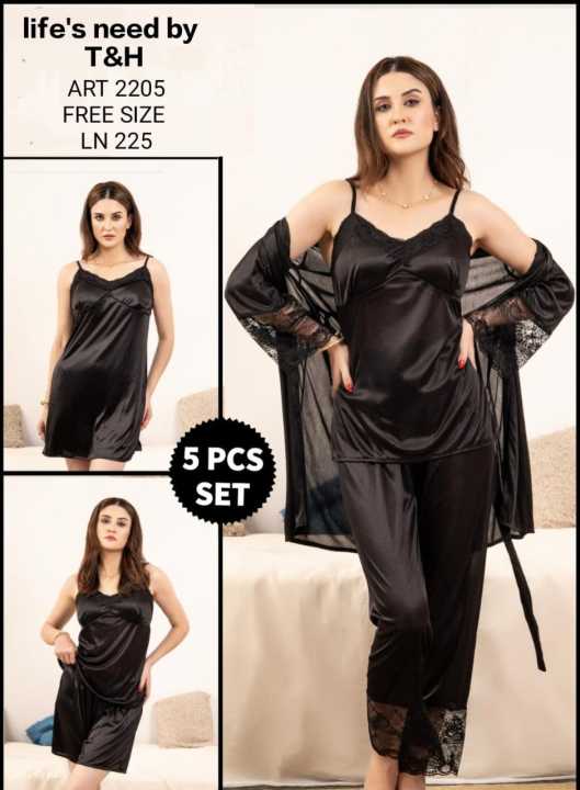 New%20Bridal%205%20piece%20nighty%20suit%20for%20girls%20-%20Image%202