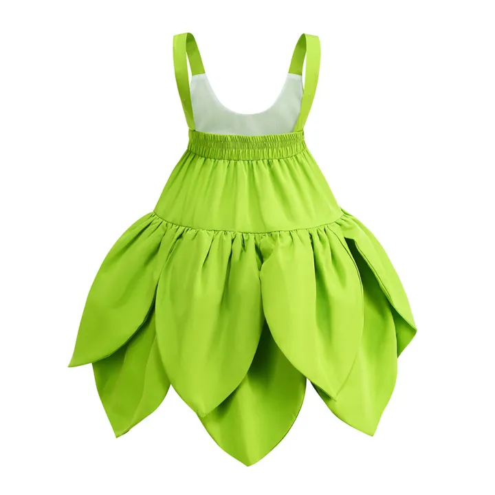Disney%20Green%20Fairy%20Tinkerbell%20Princess%20Elf%20Dress%20Halloween%20Costumes%20For%20Girl%20Summer%20Beach%20Party%20Fancy%20Tinker%20Bell%20Dress%20Wings%20-%20Image%202
